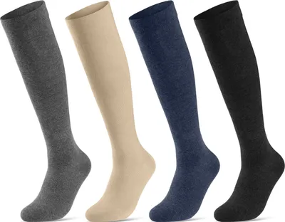 Produktbild von 2 I 4 Paar Stützstrümpfe Reisestrümpfe Kompressionsstrümpfe Damen & Herren Stützkniestrümpfe 41900 - 4 Paar Farbmix 39-42
