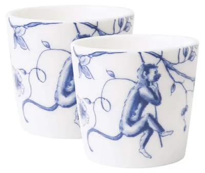 Heinen Delfts Blauw – Eierbecher Aapjes Set mit 2 – Bild 1