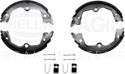 Produktbild von HELLA 8DA 355 051-071 Handbremsbeläge für HONDA ACCORD VIII (CU) Handbremse 190mm