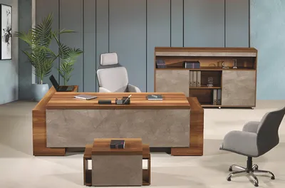 Produktbild von Komplettbüro Büromöbel Eckbürotisch Büro Bürotisch Set 3tlg Holz Braun