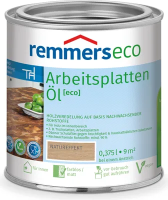 Produktbild von Remmers Arbeitsplatten-Öl [eco] natureffekt 0,375 l, Holzpflege