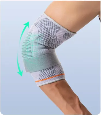 Immagine prodotto di INF Tutore per Gomito Sportivo a Compressione Regolabile con Cuscinetti in Silicone M