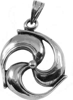 Produktbild von Triskele Schmuck Anhänger 925er Silber - Triskel - 38x26mm