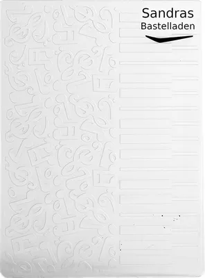 Produktbild von Sandras Embossing-Prägefolder/ -schablone 10,8x15cm Musik