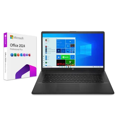 Produktbild von HP 17,3 Zoll FullHD Intel 4-Kern 16GB RAM 2TB SSD Intel UHD WIN11 Office 24 Pro