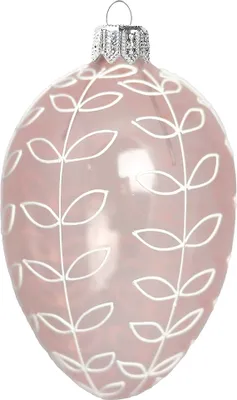 Produktbild von Rosa Osterei mit BlattNachbildung