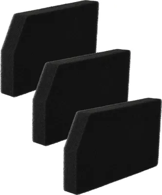 Produktbild von vhbw 3x Staubsaugerfilter Ersatz für Rowenta RS-RT4042 Filter für Staubsauger - Schaumstofffilter Schwarz