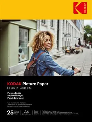 Immagine prodotto di Carta fotografica Kodak Picture High Gloss (230g/m2) A4 25 fogli