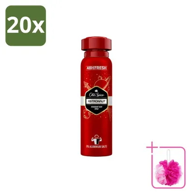 Imagen del producto de 20 aerosoles desodorantes Old Spice Astronaut, sin aluminio, 150 ml - Paquete económico - 20 unidades