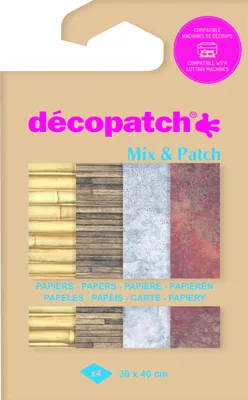 Produktbild von Décopatch 6x Mix & Patch - Materialien - DP040C