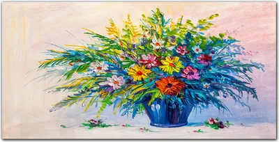 Produktbild von Coloray Bild aus Leinwand 100x50 Leinwand Dekoration - Blumen