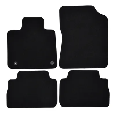 Image de Tapis De Sol De Qualité Supérieure Noir Pour Hyundai Santa Fe 2021-2024 Facelift 4pcs, Ajustement Précis, Base Antidérapante, avec Attaches