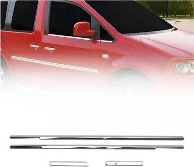 Zdjęcie produktu dla Listwy okienne do VW Caddy 2003-2015 stal nierdzewna chrom 4szt