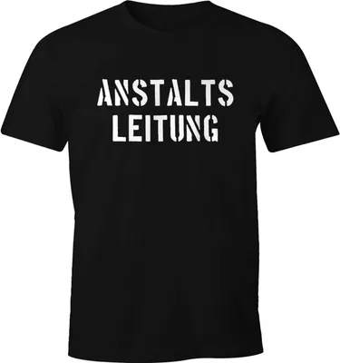 Produktbild von Anstaltsleitung Herren T-Shirt Fun-Shirt Moonworks® schwarz S