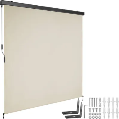 Produktbild von tectake® Senkrechtmarkise Eloise verschiedene Größen inkl. Wandhaltern