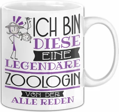 Produktbild von Zoologin Tasse Geschenk Ich Bin Diese Eine Legendäre Zoologin Von Der Alle Reden Geschenkidee Geburtstag Weihnachten (Weiß)