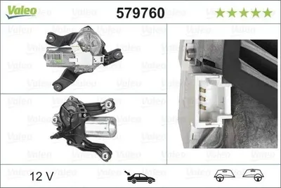 Zdjęcie produktu dla Silnik Wycieraczek Dacia Logan 03.09-  Tył