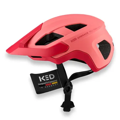 Produktbild von KED Embrace MU-1 Allround Helm Für City Trail Mit Verstellbarem Visier Und Beleuchtung Fahrradhelm Farbe: Coral Matt Größe: 58-62 (L)