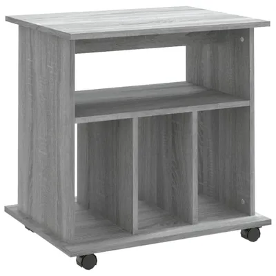 Zdjęcie produktu dla vidaXL Szafka na kółkach szara Sonoma 60x45x60 cm materiał drewnopochodny