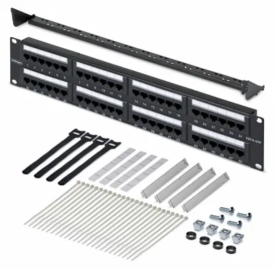 Zdjęcie produktu dla StarTech.com CPANEL48, 10/100/1000Base-T(X), Fast Ethernet, Gigabit Ethernet, 1000 Mbit/s, RJ-45, Cat6, U/UTP (UTP)