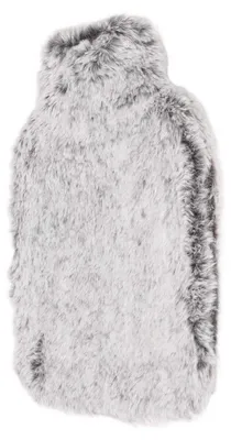 Image de Bouteille d'eau chaude de 1,5 litre avec housse en peluche, en PVC épais, anti-fuite, pour une chaleur durable