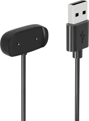 Obrázok produktu pre Case2go - Nabíjačka vhodná pre Huami Amazfit GTR2 / GTS2 / POP / GTS 2e / GTR 2e - USB kábel - 1 meter - TPE - čierna