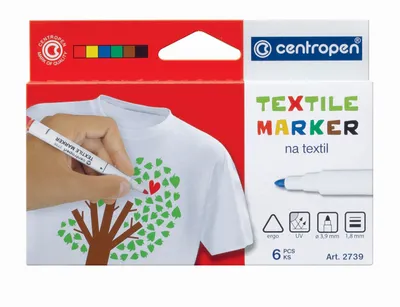 Produktbild von Centropen 2739 Textilmarker - 6er-Set