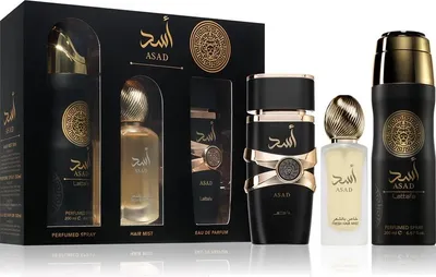 Zdjęcie produktu dla Zestaw Lattafa Asad Woda Perfumowana 100Ml Dezodorant 200Ml Odświeżacz 300M