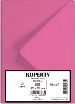 Produktbild von Barbie-A5-Umschläge, rosa, 10 Stück – Henry