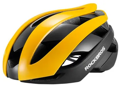 Produktbild von Rockbros 10110004006 Fahrradhelm Grösse M - Gelb-Schwarz