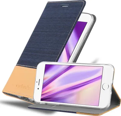 Produktbild von Cadorabo Hülle für Apple iPhone 6 / 6S Schutzhülle in Blau Handy Hülle Etui Book Case Cover