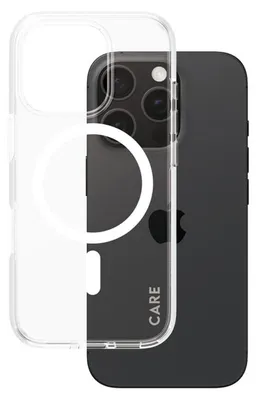 Productafbeelding van CARE by PanzerGlass Hoesje, Transparant, voor iPhone 16, met MagSafe