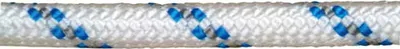 Produktbild von Geflochtenes Polyesterseil weiß/blau 8 mm. 200 m Spule.
