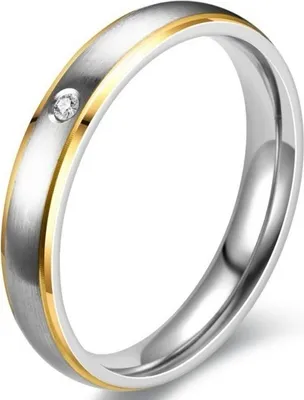 Produktbild von KN-17568 Damenring in Silber/Gold – 62 mm KP17568