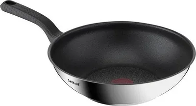 Obrázok produktu pre Indukčný wok 28 cm z nehrdzavejúcej ocele s nepriľnavým povrchom, strieborný