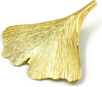 Produktbild von Ginkgoblatt - Goldanhänger Anhänger 375 Gold Gelbgold Halsschmuck Damen