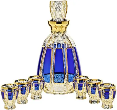 Produktbild von Likörset Blue Queen 7-tlg