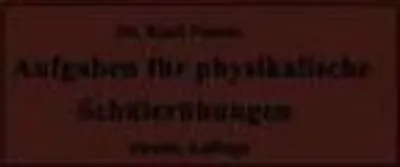 Obrázek produktu pro Aufgaben für physikalische Schülerübungen
