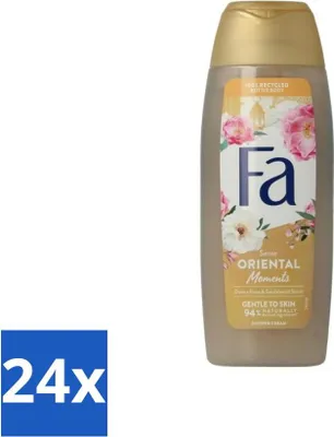 Productafbeelding van Fa - Oriental Moments - Douchecrème - Woesteynroos & Sandelhout - 250 ml - Voordeelverpakking - 24 stuks