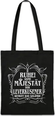 Produktbild von Urban Backwoods Seine Majestät Der Leverkusener, Stofftasche, Farbe: Schwarz