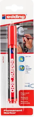 Produktbild von Edding Permanentmarker 300 1,5-3 mm rot 1er-Blister