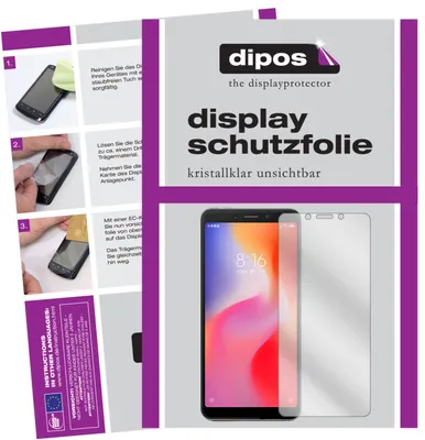 Produktbild von 6x Schutzfolie für Xiaomi Redmi 6 klar Displayschutzfolie Folie Display Schutz