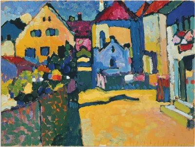 Produktbild von ARTland Wandbild Alu für Innen & Outdoor Grüngasse in Murnau. 1909 Größe: 60x45 cm