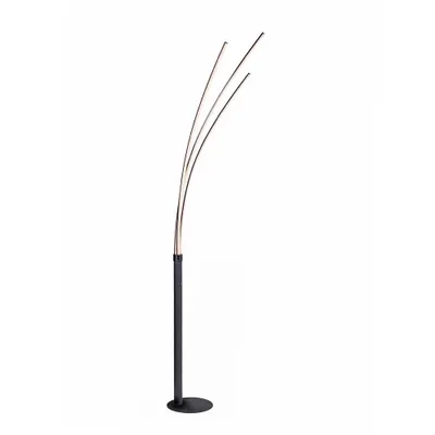 Produktbild von LED Stehleuchte schwarz, H 215 cm