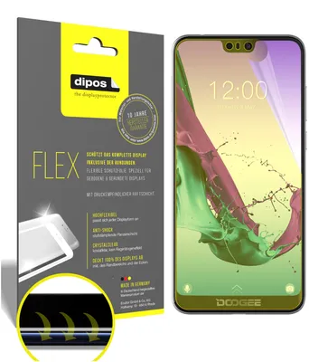 Produktbild von 3x Schutzfolie für Doogee N10 Folie, 100% Displayabdeckung, dipos Flex