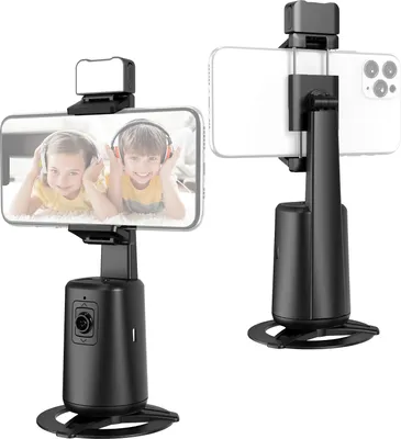 Produktbild von Auto-Face-Tracking-Stativ, Auto-Tracking-Telefonhalter, Desktop-Selfie-Gimbal-Staender, Gesichts- und Koerper-Tracking, fuer Vlog, Live-Streaming, Aufnahme von Videos