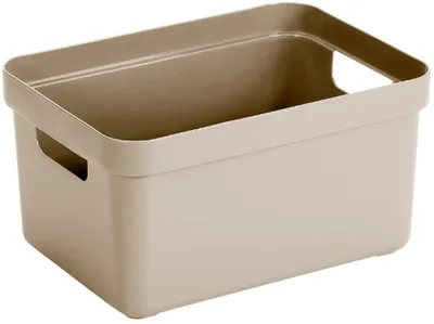 Immagine prodotto di Contenitore di stoccaggio Sigma, capacità 13 litri, colore beige