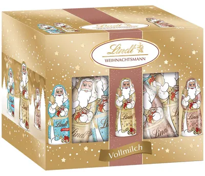 Produktbild von Lindt Mini-Weihnachtsmänner Glamour 20x10g