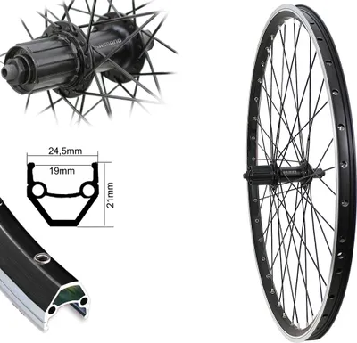 Produktbild von 28" Zoll Fahrrad Hinterrad Shimano Nabe 8,-9,-10 fach Kassette Alu Felge Laufrad Hohlkammerfelge geöst