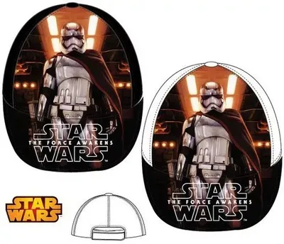 Image de Casquette Star Wars The Force Awakens - Capitaine Phasma pour enfants Cappy Basecap Casquette blanche Gr. 54